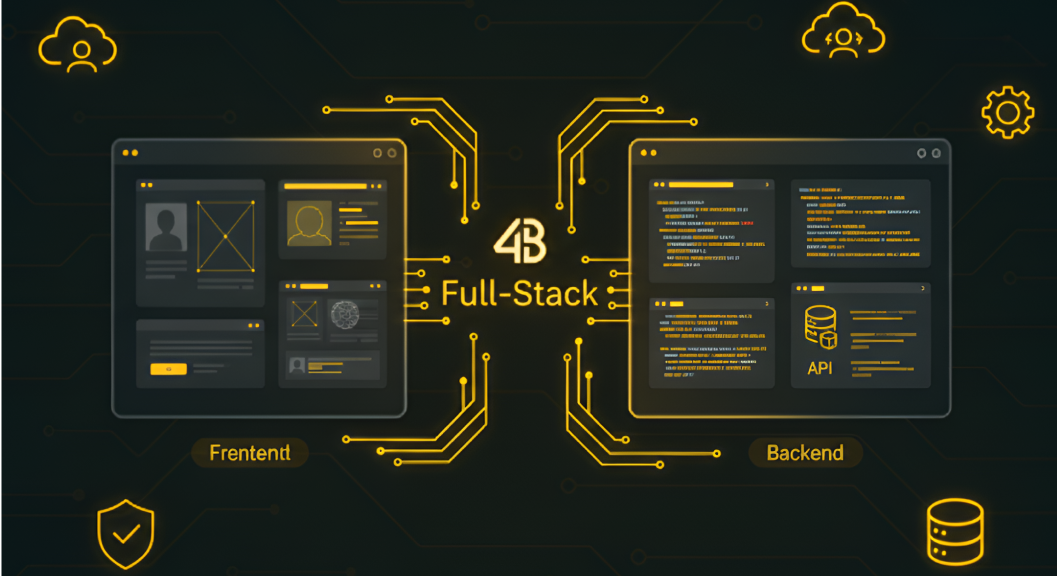 Full-stack development expertise illustration
